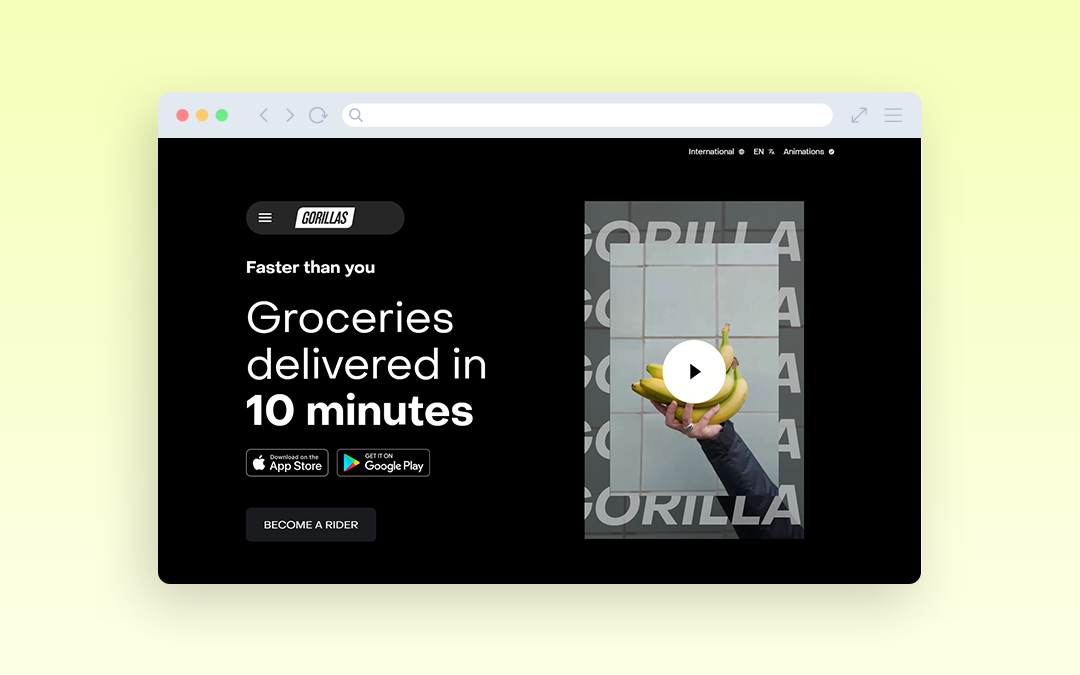 Story of Gorillas - an on-demand grocery delivery app