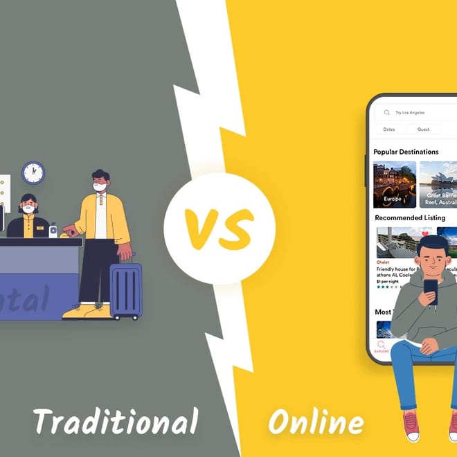 Image of: Differences between Traditional and Online Rental Businesses