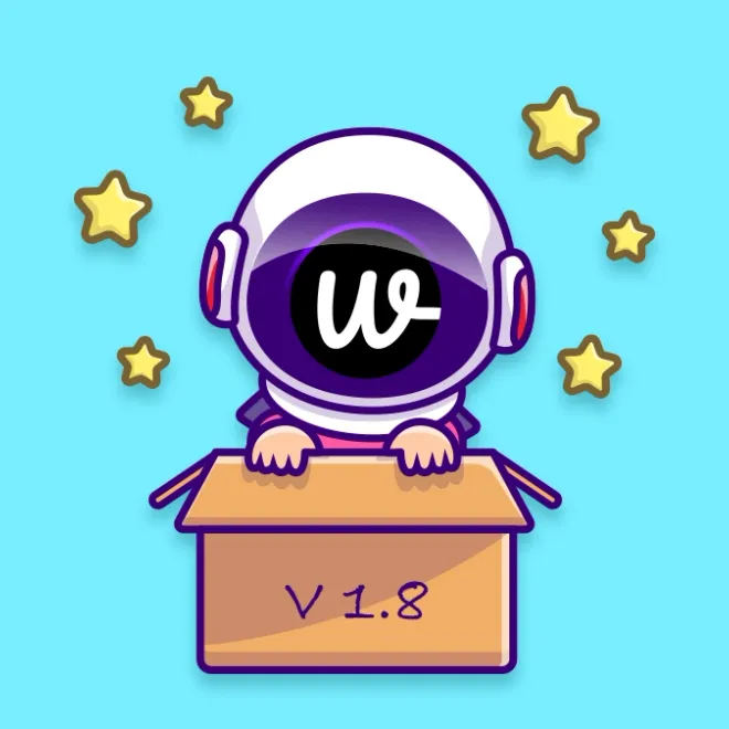 Image of: The release note of Wooberly v1.8